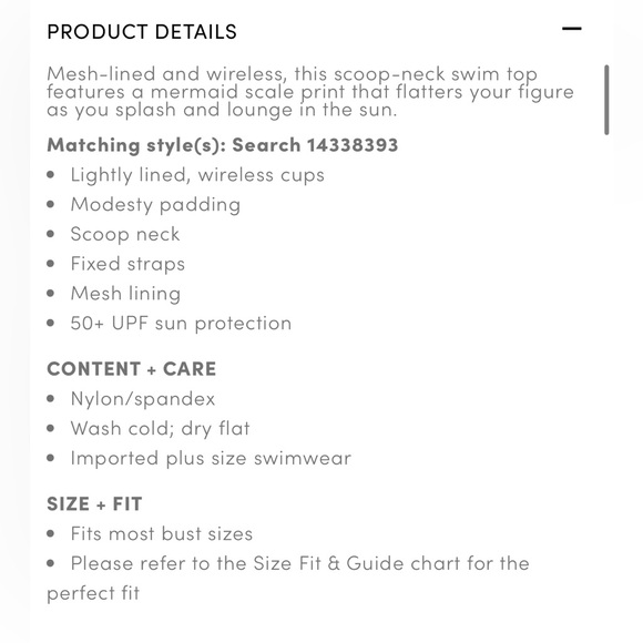 Torrid Dark Mermaid Scale Bikini Set - Picture 7 of 7